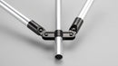Black Angled Tube Bracket 28mm OD, 2.5mm Wall Thickness