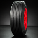 160mm Solid Rubber Trolley Wheel – 25.4mm Bore