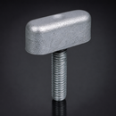 Stainless Steel Male Wing Knob M10 x 36mm Diameter