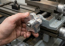 Handwheel Polished Aluminium M6 x 40mm Diameter