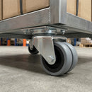 75mm Twin Wheel Swivel Castor – 90kg Load Capacity