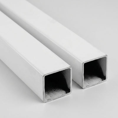 25 x 25mm Square Tube White Steel