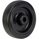 125mm Elastic Rubber Tyred Wheel | 200kg Load Capacity | Nylon Centre