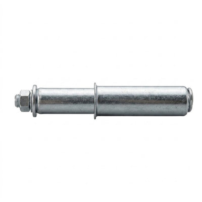 25.4mm Round Spring Fitting Castor Adaptor Zinc Plated Steel 15kg Spring Load