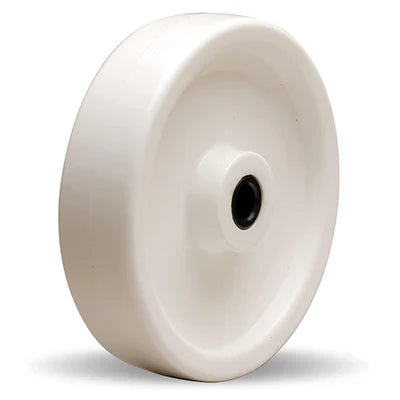 Light Gray 80mm White Nylon Wheel 12mm Roller Bearing Bore