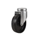 100mm Swivel Bolt Hole Castor Black Polypropylene Wheel 85kg Load Capacity